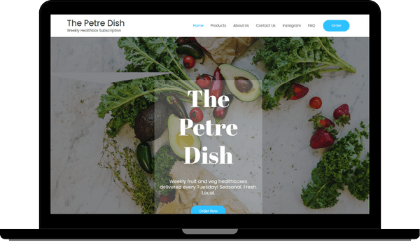 Screenshot of project