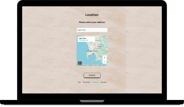 Screenshot of project