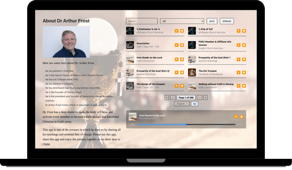 Screenshot of project