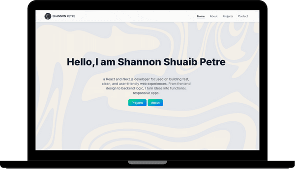 Screenshot of project